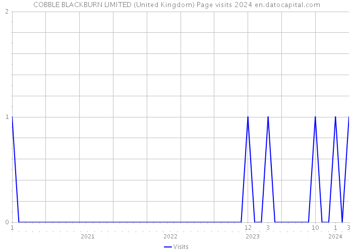 COBBLE BLACKBURN LIMITED (United Kingdom) Page visits 2024 