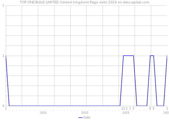 TOP ONE BUILD LIMITED (United Kingdom) Page visits 2024 