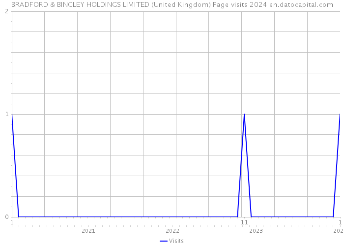 BRADFORD & BINGLEY HOLDINGS LIMITED (United Kingdom) Page visits 2024 