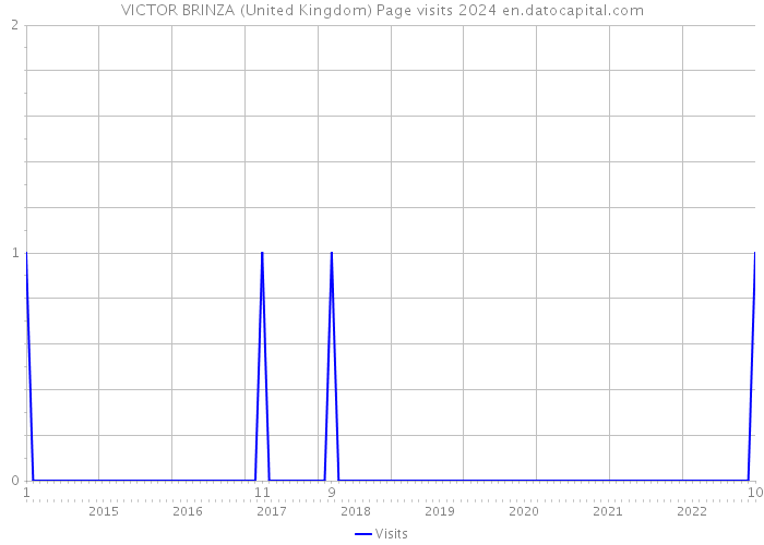 VICTOR BRINZA (United Kingdom) Page visits 2024 