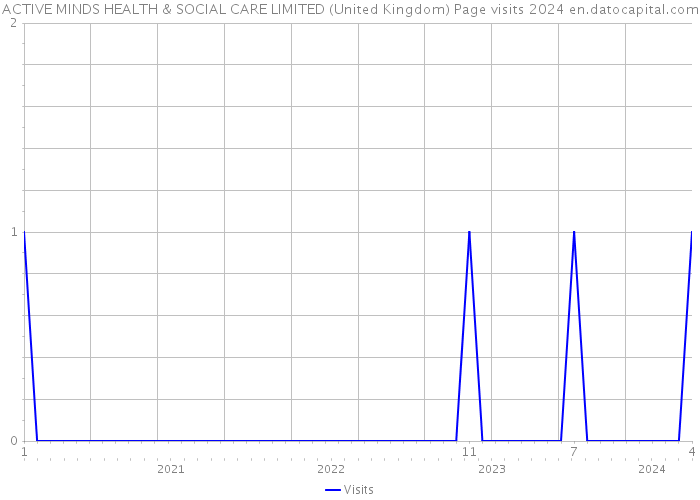 ACTIVE MINDS HEALTH & SOCIAL CARE LIMITED (United Kingdom) Page visits 2024 