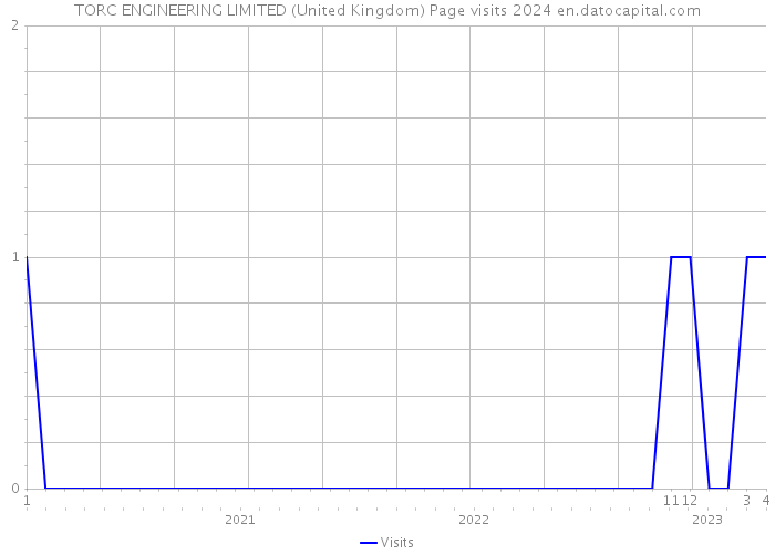 TORC ENGINEERING LIMITED (United Kingdom) Page visits 2024 