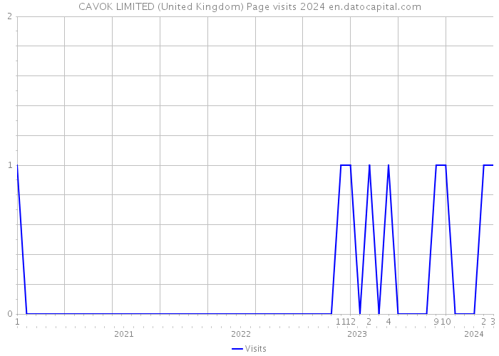 CAVOK LIMITED (United Kingdom) Page visits 2024 