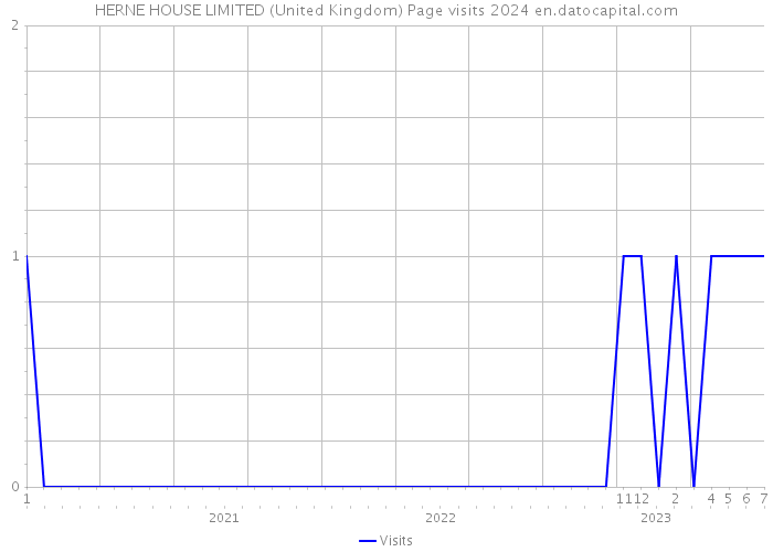 HERNE HOUSE LIMITED (United Kingdom) Page visits 2024 