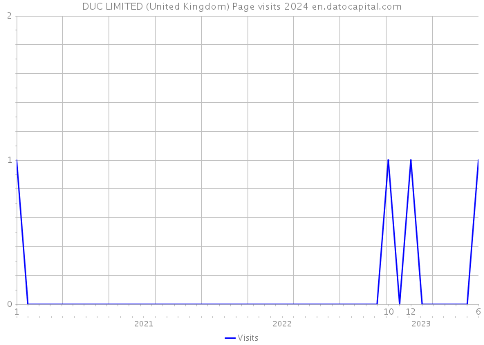 DUC LIMITED (United Kingdom) Page visits 2024 