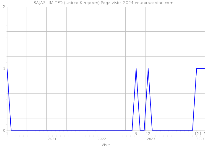 BAJAS LIMITED (United Kingdom) Page visits 2024 