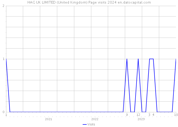 HAG UK LIMITED (United Kingdom) Page visits 2024 