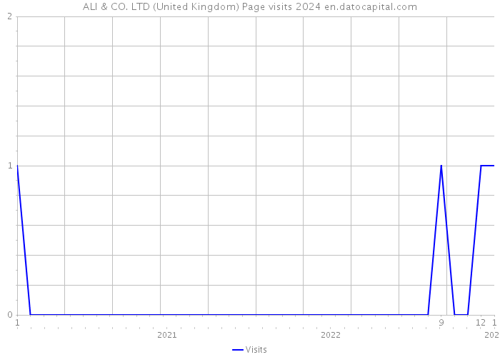 ALI & CO. LTD (United Kingdom) Page visits 2024 
