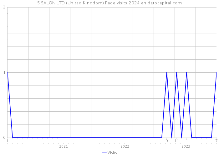 S SALON LTD (United Kingdom) Page visits 2024 