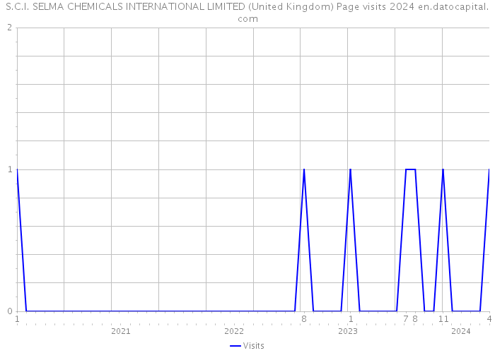 S.C.I. SELMA CHEMICALS INTERNATIONAL LIMITED (United Kingdom) Page visits 2024 