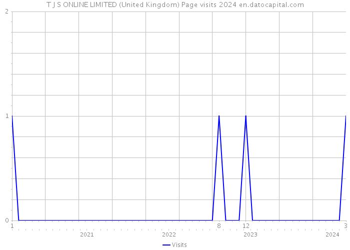 T J S ONLINE LIMITED (United Kingdom) Page visits 2024 