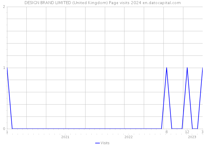 DESIGN BRAND LIMITED (United Kingdom) Page visits 2024 