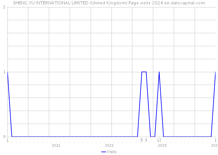 SHENG YU INTERNATIONAL LIMITED (United Kingdom) Page visits 2024 