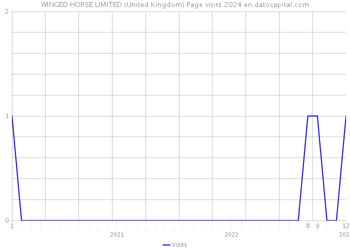 WINGED HORSE LIMITED (United Kingdom) Page visits 2024 