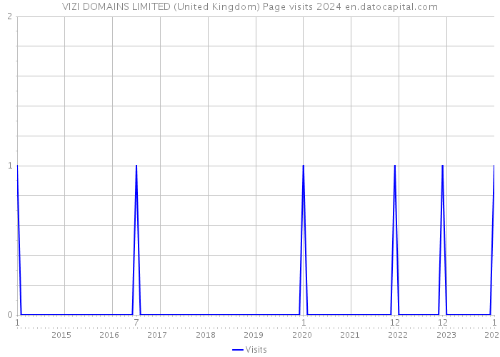 VIZI DOMAINS LIMITED (United Kingdom) Page visits 2024 