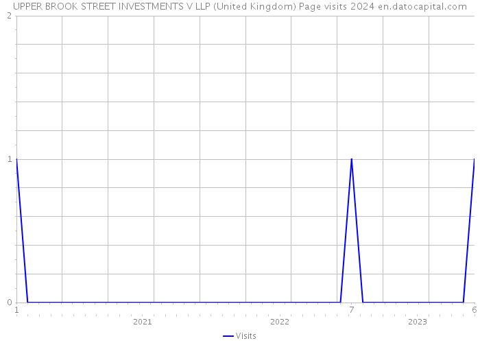 UPPER BROOK STREET INVESTMENTS V LLP (United Kingdom) Page visits 2024 