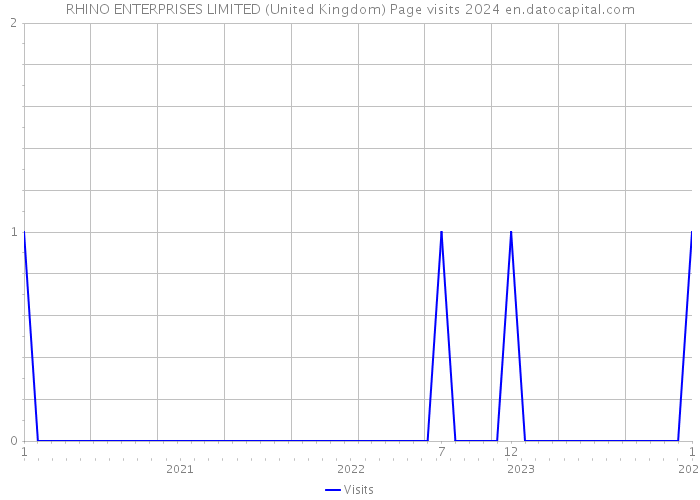 RHINO ENTERPRISES LIMITED (United Kingdom) Page visits 2024 