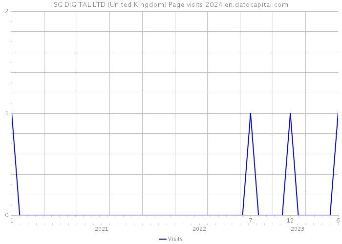 SG DIGITAL LTD (United Kingdom) Page visits 2024 