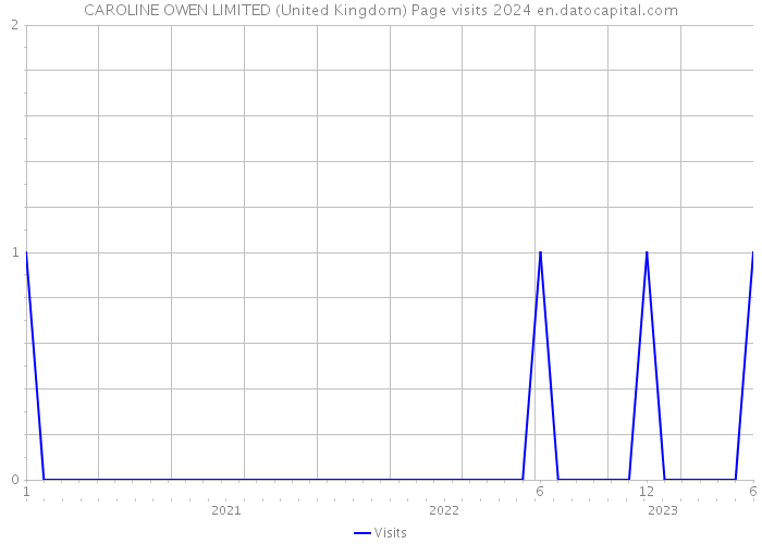CAROLINE OWEN LIMITED (United Kingdom) Page visits 2024 