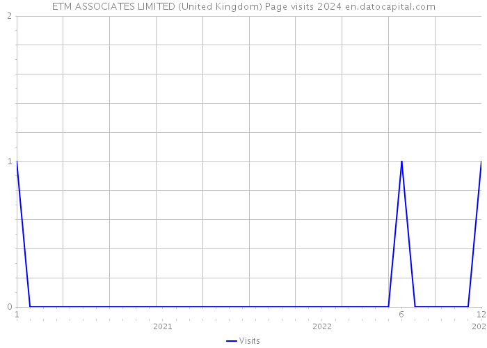 ETM ASSOCIATES LIMITED (United Kingdom) Page visits 2024 