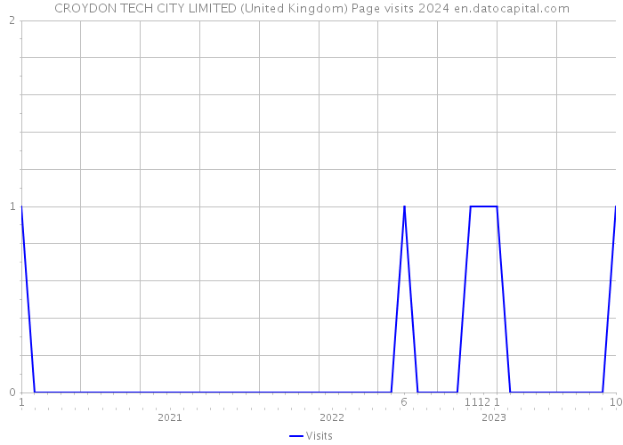 CROYDON TECH CITY LIMITED (United Kingdom) Page visits 2024 