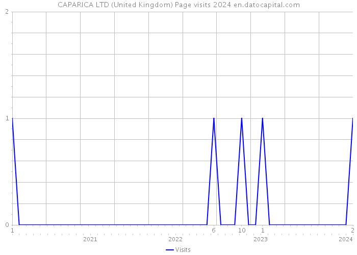 CAPARICA LTD (United Kingdom) Page visits 2024 