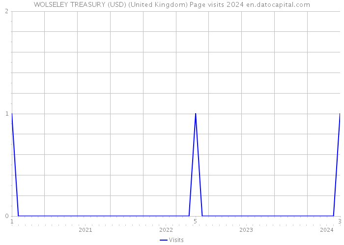 WOLSELEY TREASURY (USD) (United Kingdom) Page visits 2024 