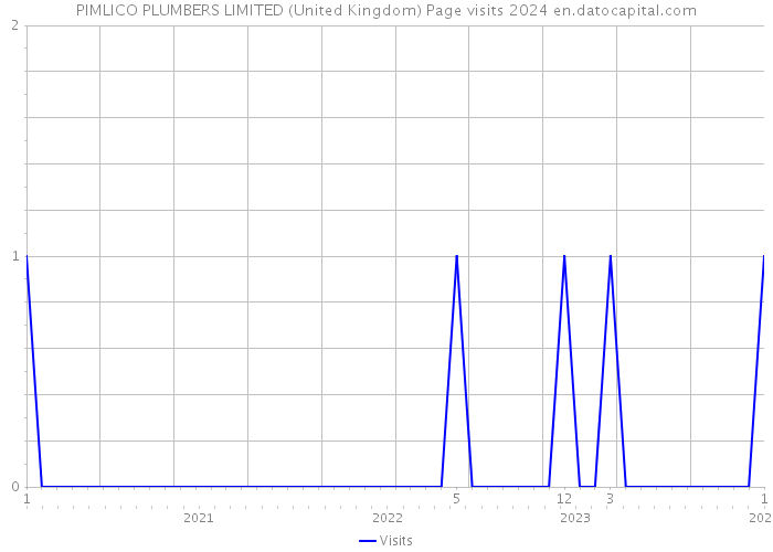 PIMLICO PLUMBERS LIMITED (United Kingdom) Page visits 2024 