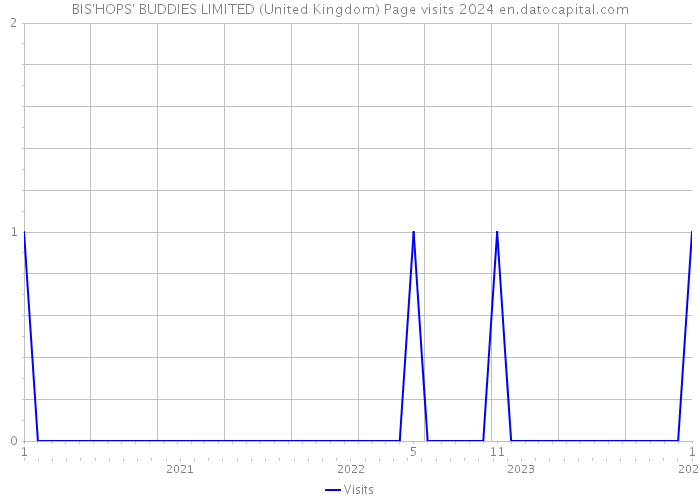BIS'HOPS' BUDDIES LIMITED (United Kingdom) Page visits 2024 