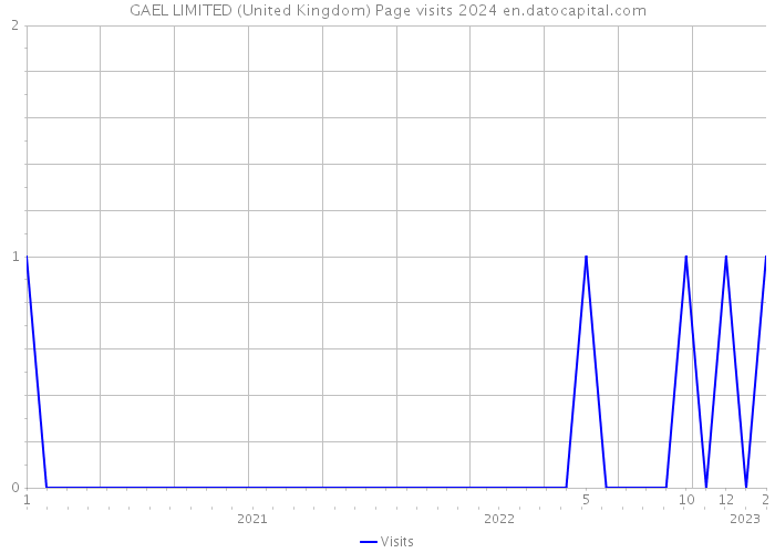 GAEL LIMITED (United Kingdom) Page visits 2024 