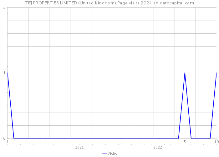 TEJ PROPERTIES LIMITED (United Kingdom) Page visits 2024 
