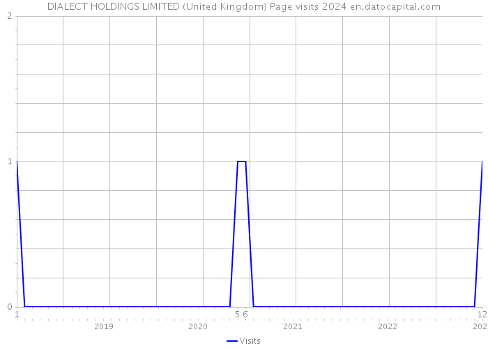 DIALECT HOLDINGS LIMITED (United Kingdom) Page visits 2024 