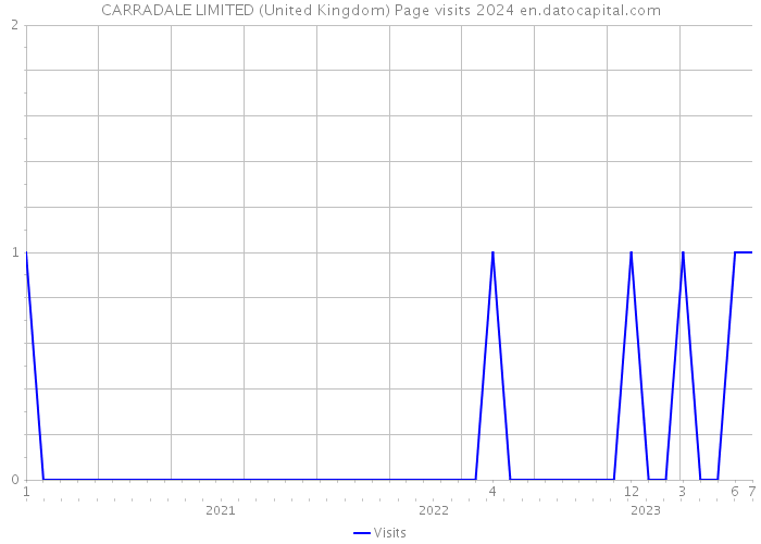 CARRADALE LIMITED (United Kingdom) Page visits 2024 