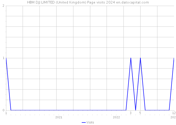 HBM DJJ LIMITED (United Kingdom) Page visits 2024 