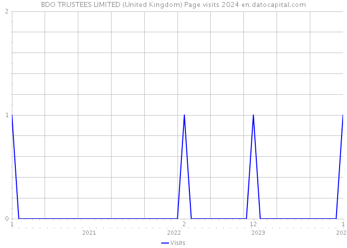 BDO TRUSTEES LIMITED (United Kingdom) Page visits 2024 