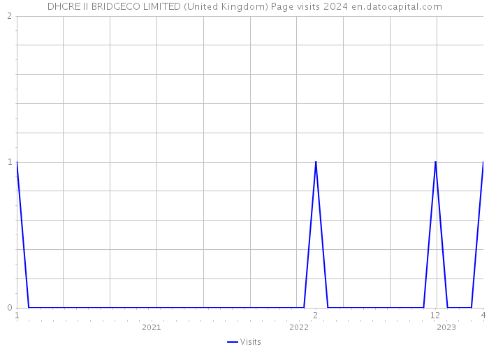 DHCRE II BRIDGECO LIMITED (United Kingdom) Page visits 2024 