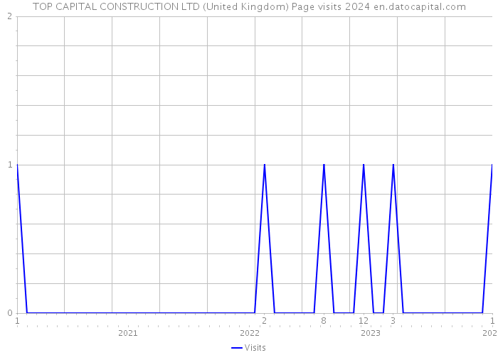 TOP CAPITAL CONSTRUCTION LTD (United Kingdom) Page visits 2024 