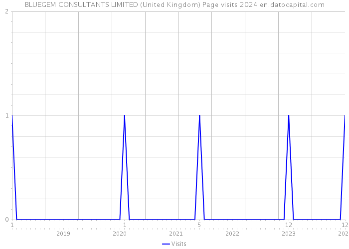 BLUEGEM CONSULTANTS LIMITED (United Kingdom) Page visits 2024 