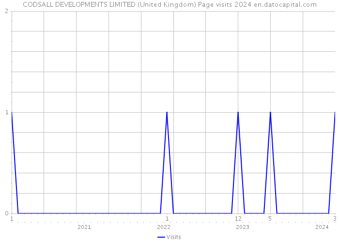 CODSALL DEVELOPMENTS LIMITED (United Kingdom) Page visits 2024 