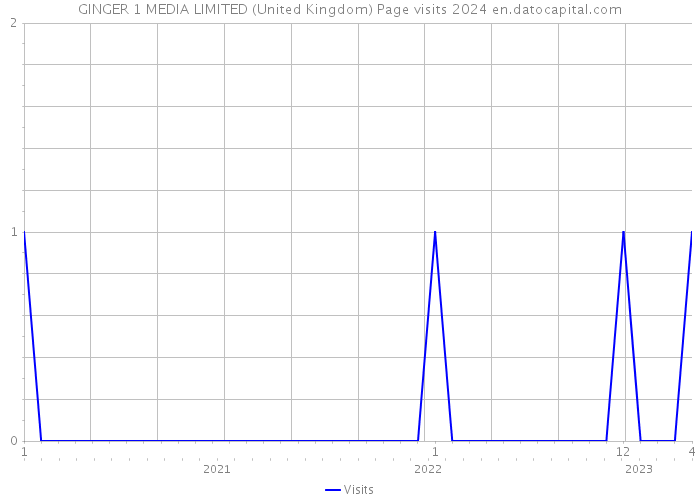 GINGER 1 MEDIA LIMITED (United Kingdom) Page visits 2024 