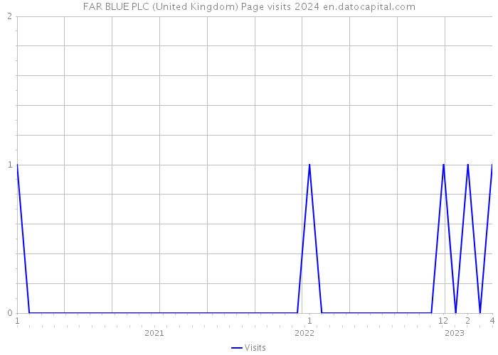 FAR BLUE PLC (United Kingdom) Page visits 2024 
