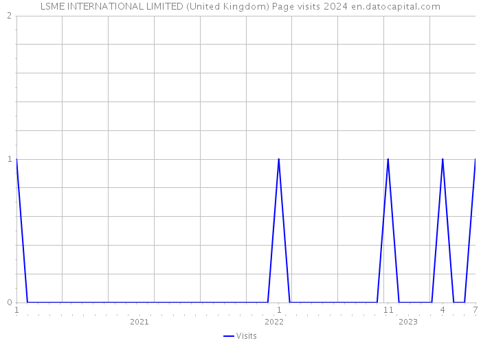 LSME INTERNATIONAL LIMITED (United Kingdom) Page visits 2024 
