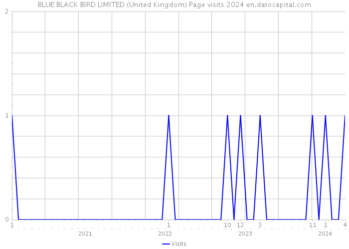 BLUE BLACK BIRD LIMITED (United Kingdom) Page visits 2024 