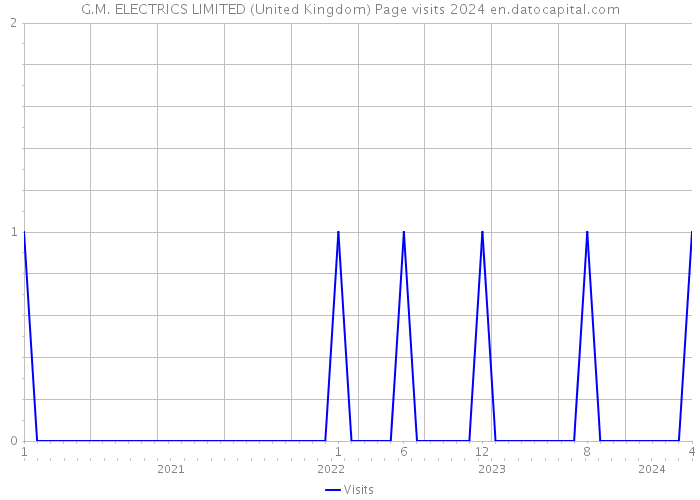 G.M. ELECTRICS LIMITED (United Kingdom) Page visits 2024 