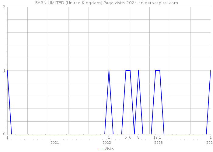 BARN LIMITED (United Kingdom) Page visits 2024 