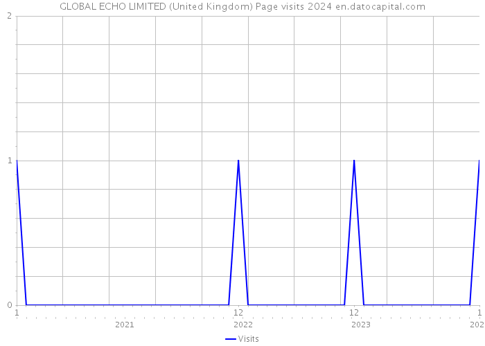 GLOBAL ECHO LIMITED (United Kingdom) Page visits 2024 