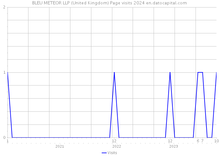 BLEU METEOR LLP (United Kingdom) Page visits 2024 