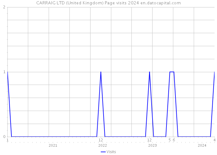 CARRAIG LTD (United Kingdom) Page visits 2024 
