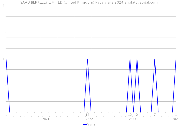 SAAD BERKELEY LIMITED (United Kingdom) Page visits 2024 
