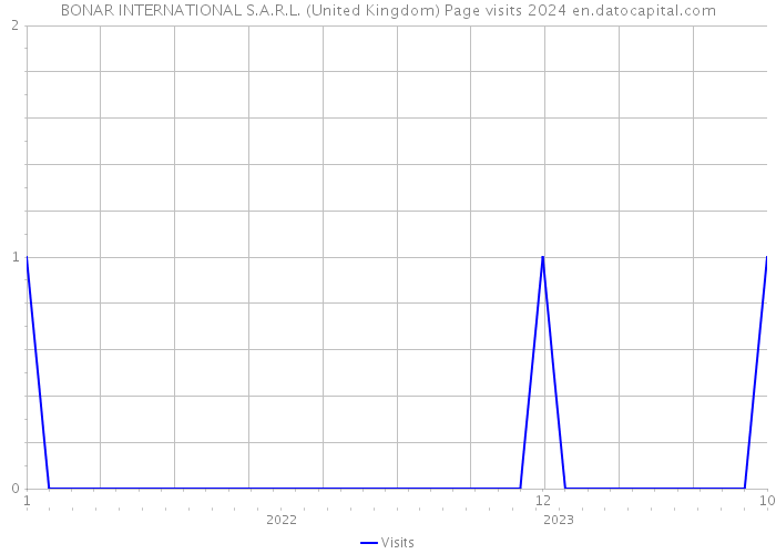 BONAR INTERNATIONAL S.A.R.L. (United Kingdom) Page visits 2024 